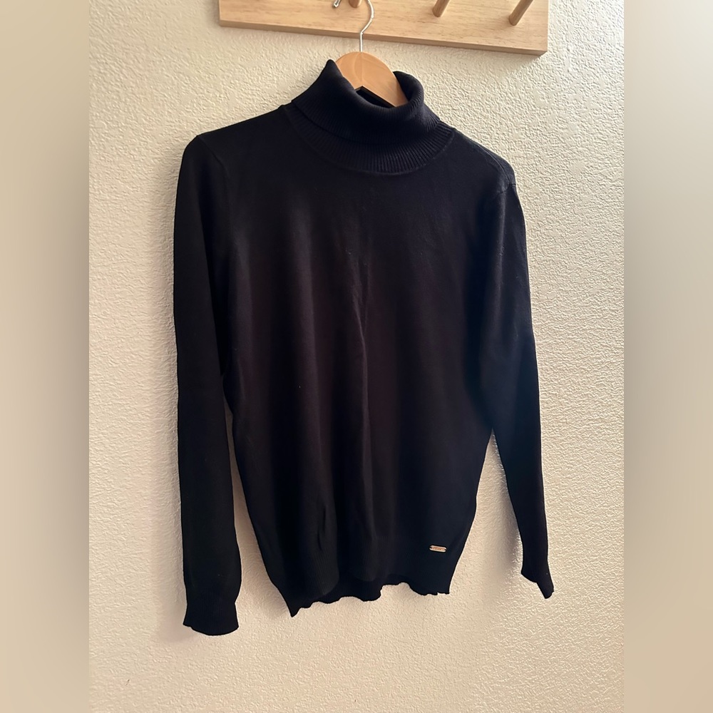 Calvin Klein mock neck black sweater